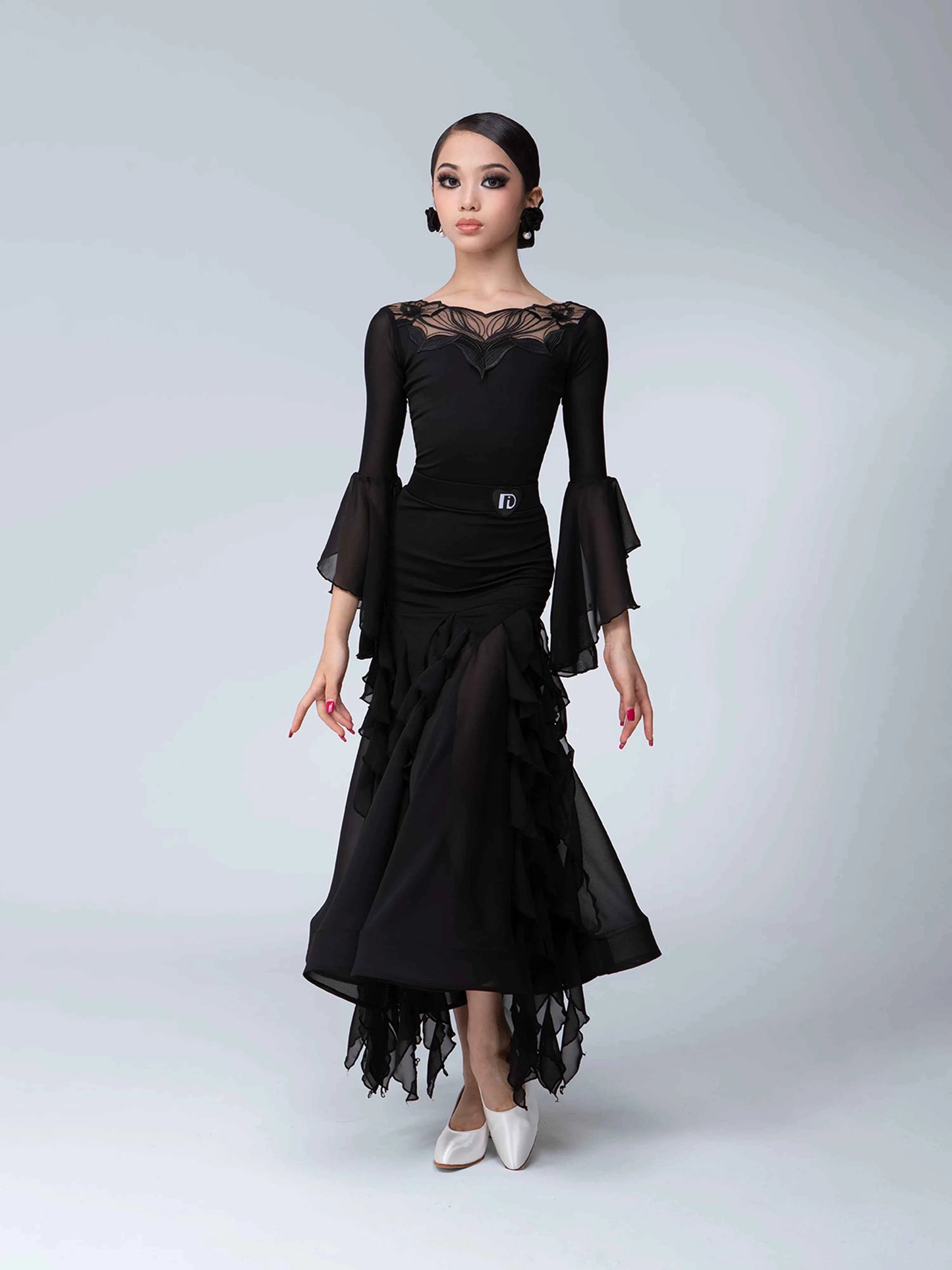 TID children's modern dance skirt senior national ballroom dance performance suit girls dance suit