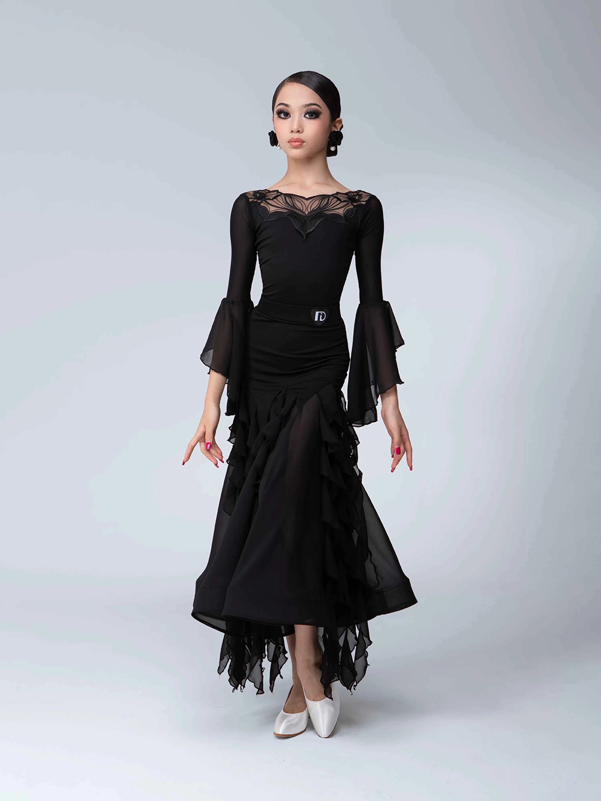 TID children's modern dance skirt senior national ballroom dance performance suit girls dance suit