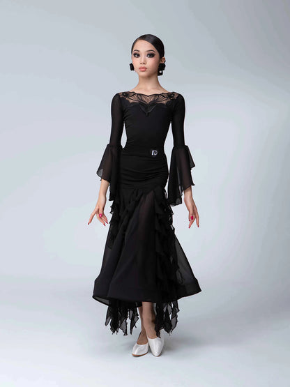 TID children's modern dance skirt senior national ballroom dance performance suit girls dance suit