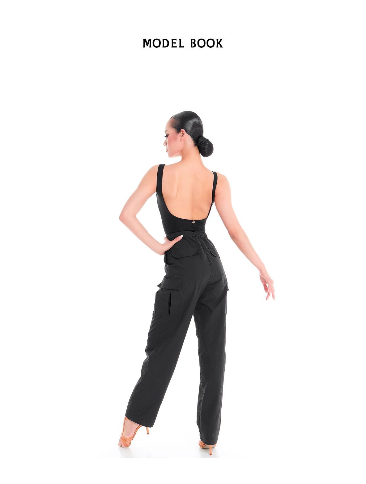 DUYQ "Female Teacher Series" 011 High Street Wind Drawstring Overalls Latin Dance Suit Practice Teaching
