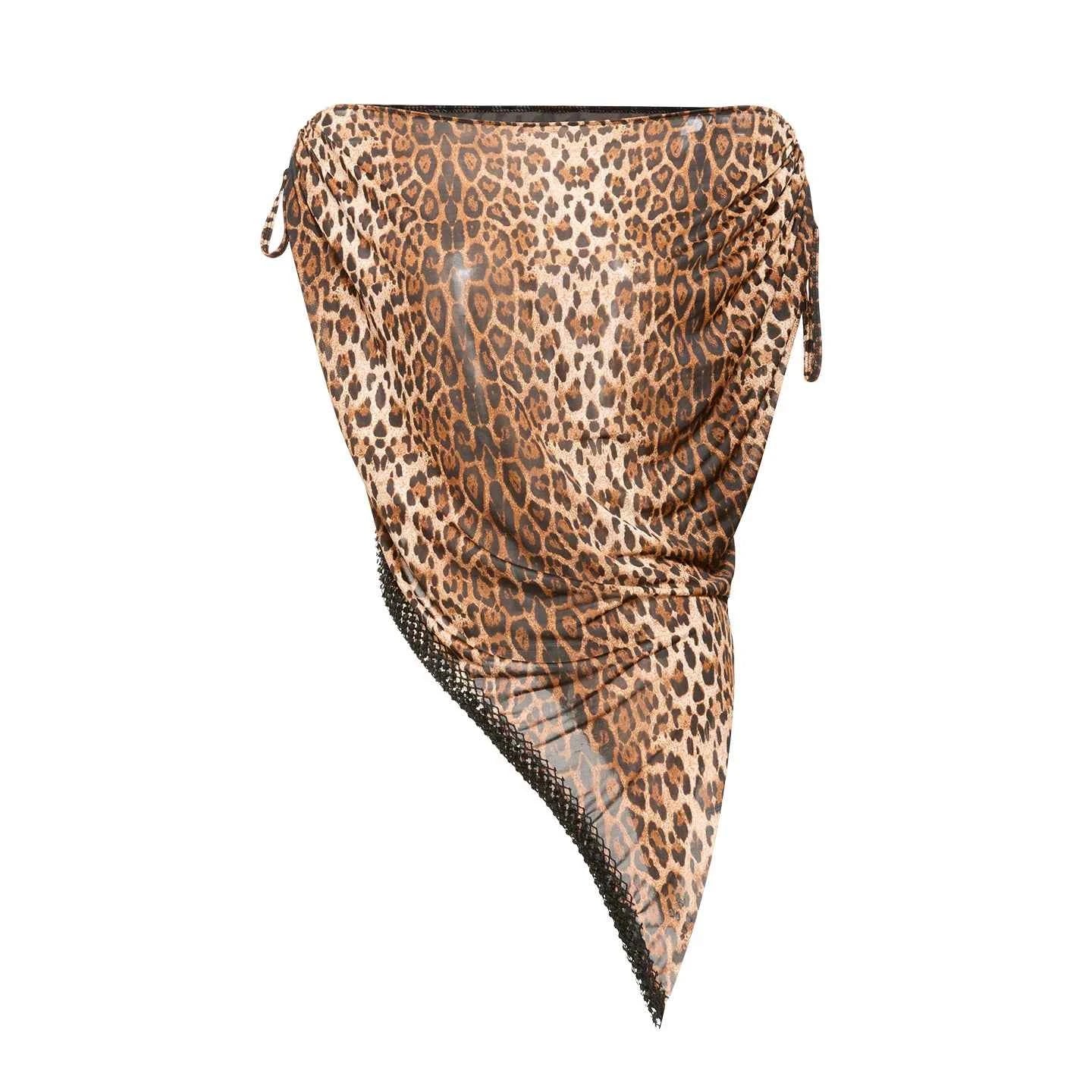 DUYQ "Leopard Hidden, Xia Ying" Latin 009 Loose Adjustable Top National Standard Women's Latin Dance Practice Suit - Mine·Jas