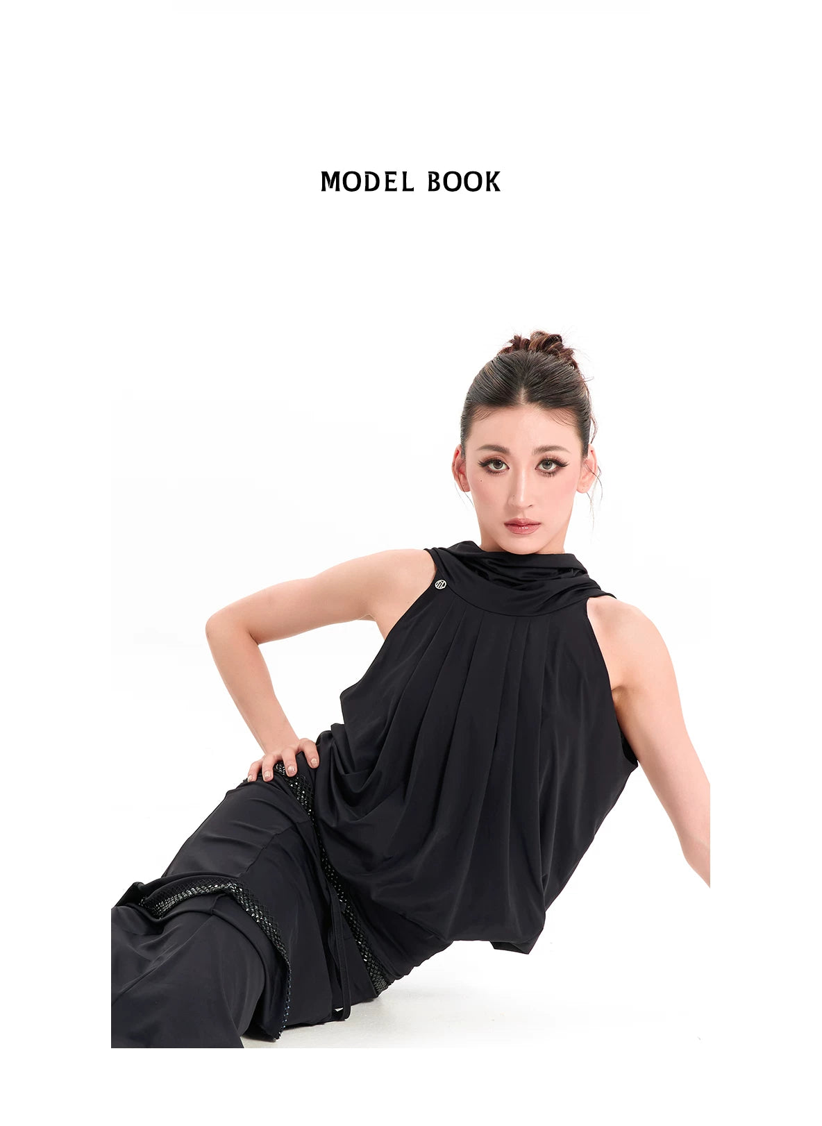 DUYQ "Mountain Awakening Rain Modern" 005 Classic Halter Buttocks Top National Standard Women's Modern Dance Practice Suit