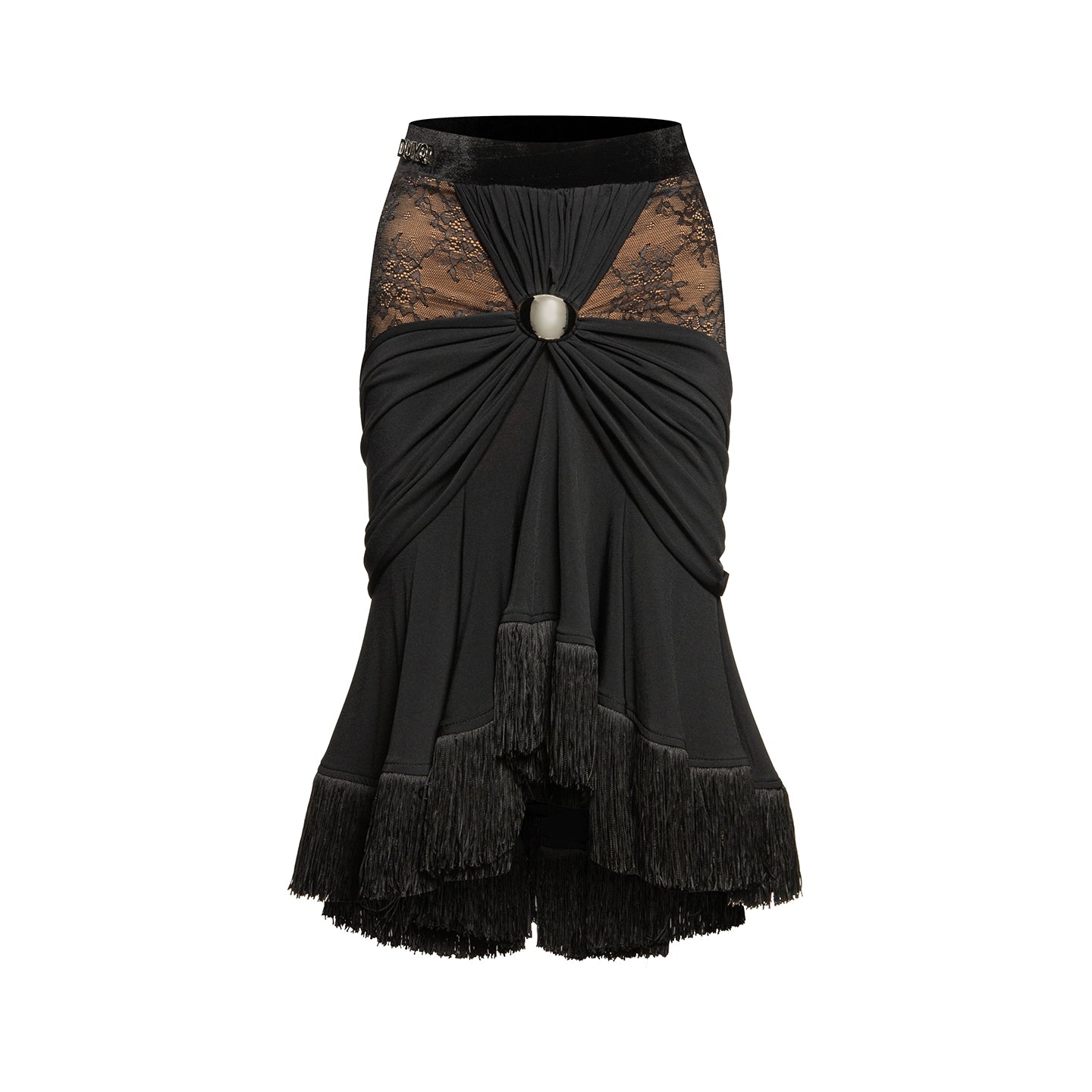DUYQ [NSAD] 002 Metal kinky splicing skirt Latin girls practice clothes performance class uniforms professional
