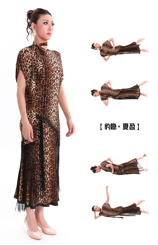 DUYQ "Leopard Hidden, Xia Ying" Modern 003 Original Loose One Size Top National Standard Women's Modern Dance Practice Suit
