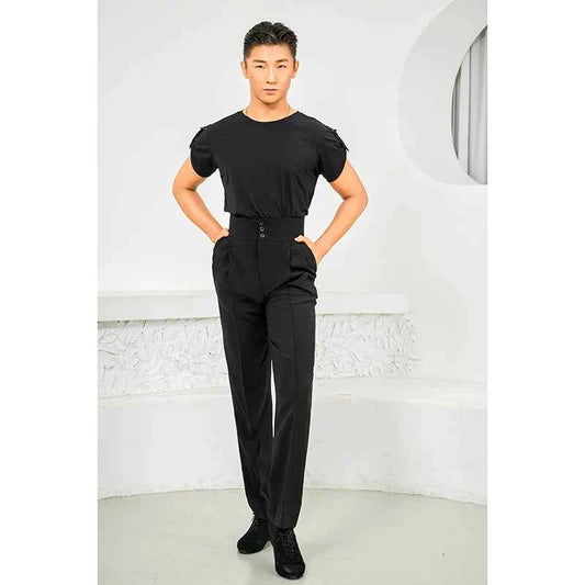DONGXIN men's pants breasted waist seal three-dimensional elastic trousers NK670