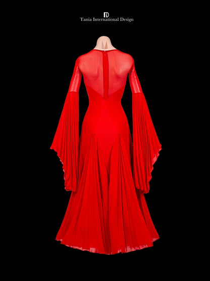TID M298 performance dress women ballroom dance dress customized costume