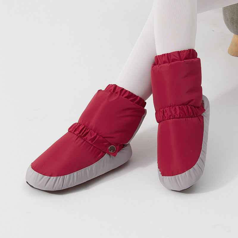 Classic Slip-On Dance Warm Boots | Plush Lined Ballet Warmers