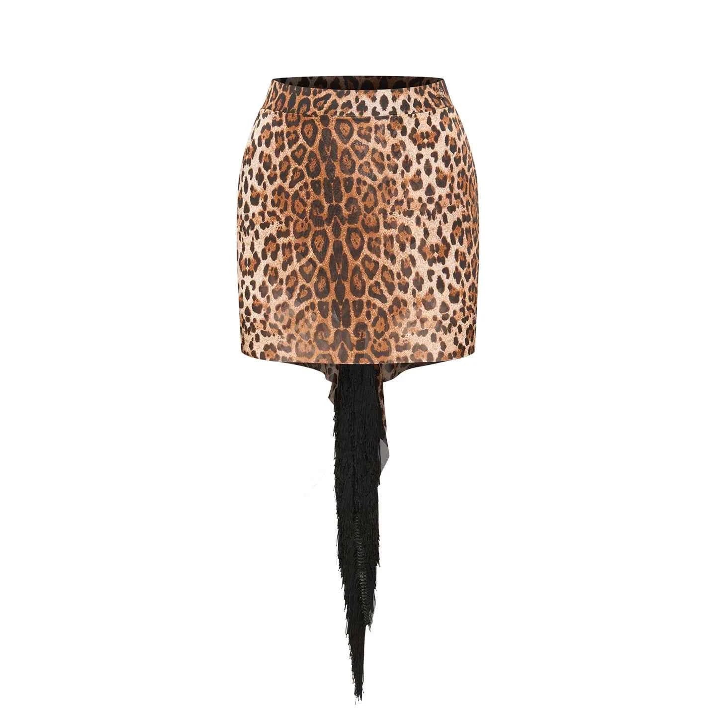 DUYQ "Leopard Hidden, Xia Ying" Latin 003 Basic Mesh Tube Top National Standard Women's Latin Dance Practice Suit - Mine·Jas