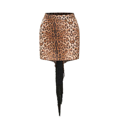 DUYQ "Leopard Hidden, Xia Ying" Latin 003 Basic Mesh Tube Top National Standard Women's Latin Dance Practice Suit - Mine·Jas