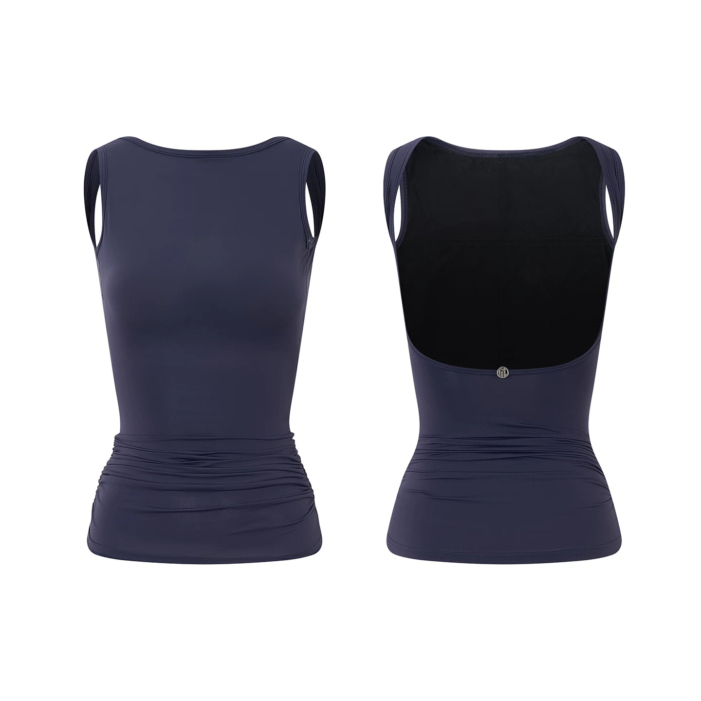 DUYQ Women Basic Multi-Color Latin Dance Tank Top With Built-In Bra Pads, Bodysuit Top Without Bottoms, Stretch Training Dance Wear