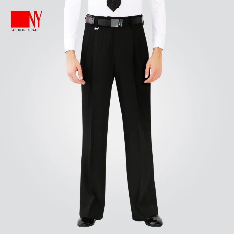 NY Fashion Men's Long Pants Latin Ballroom Dance Competition Practice Pants 21112K