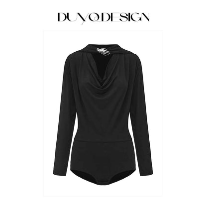 DUYQ-016 Gymnastics Long Sleeve Top National Standard Latin Dance Suit Women's Practice Suit Advanced