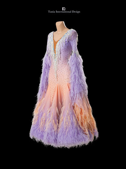 TID M1315 women's ballroom dance dress ballroom dance professional competition costume - Mine·Jas
