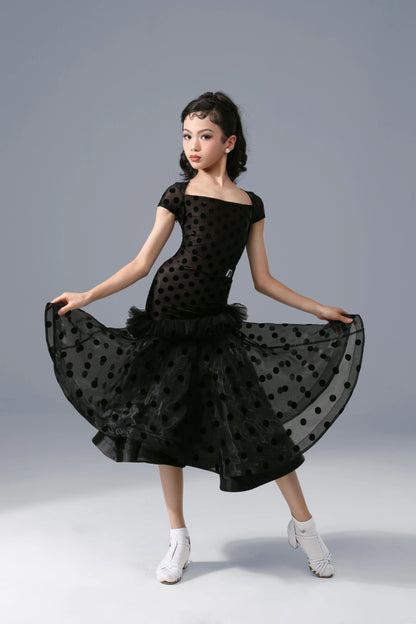 TID.0405 Children's Short Sleeve Children's Ballroom Dance Suit
