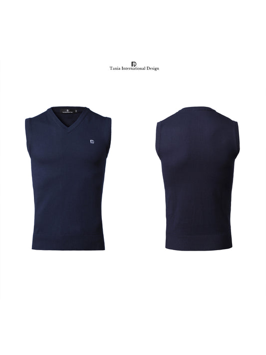 TID.A007 Men's Ballroom Top Wool Vest Professional National Standard Dance Practice Suit Knitted Top