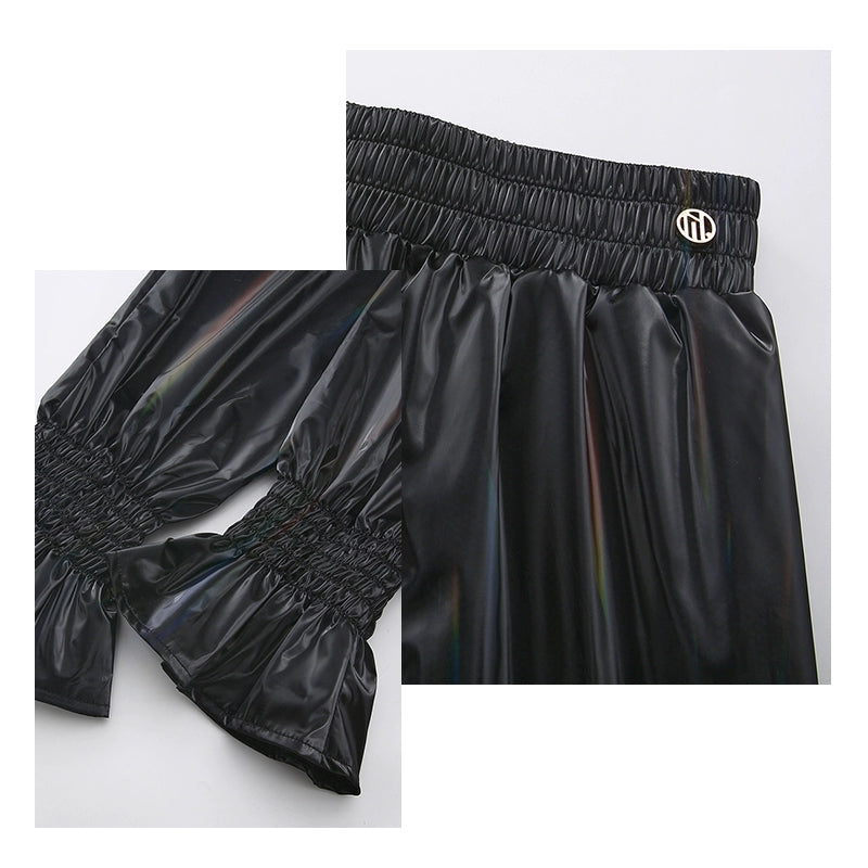 DUYQ011 Flared pants nine-color sweating weight loss pants Latin dance practice pants