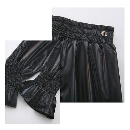 DUYQ011 Flared pants nine-color sweating weight loss pants Latin dance practice pants