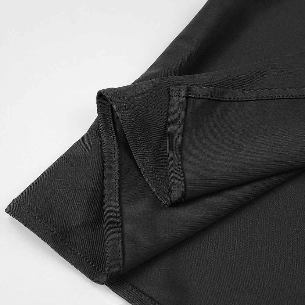 BD2650 slit backless halterneck dress