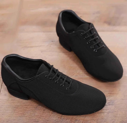 DRH-301 Men's Adult Ballroom Dance Shoes Stretch Cloth Soft Sole Dance Shoes