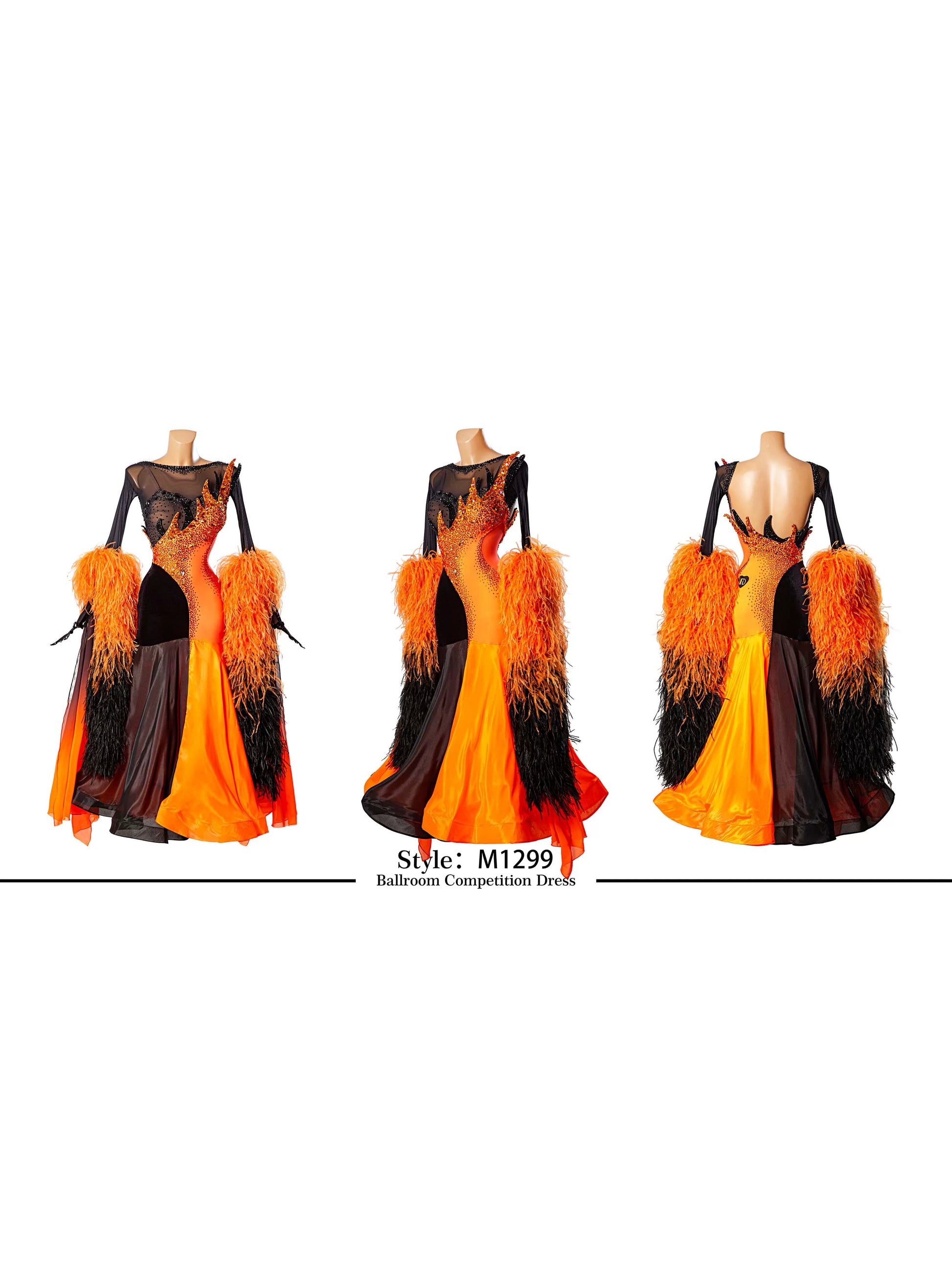 TID M1299 women's ballroom dance dress ballroom dance professional competition costume - Mine·Jas