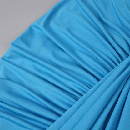 Z0019 Blue High Waist Slim Dress