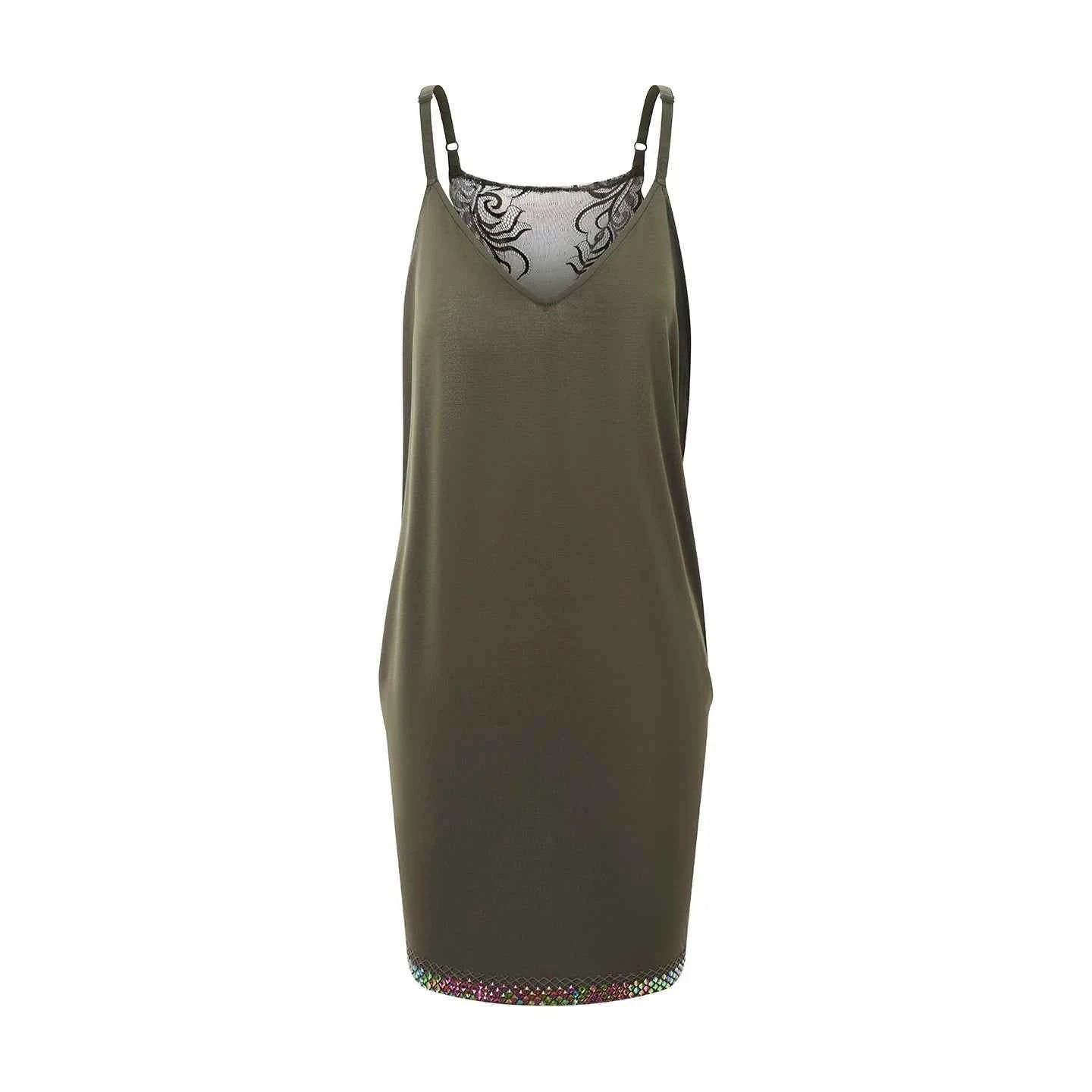 DUYQ "Green Limited" 003 Classic Original Lace Suspender Skirt National Standard Women's Latin Dance Practice Suit