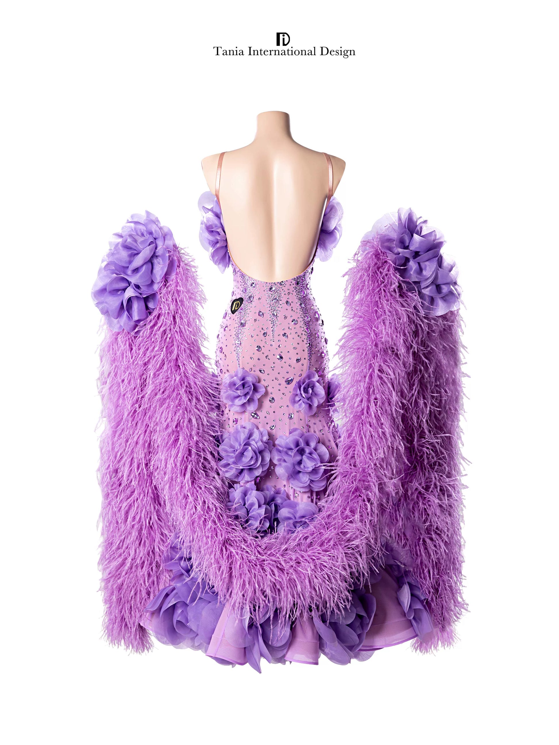 TID M1330 women's ballroom dance dress ballroom dance professional competition costume - Mine·Jas