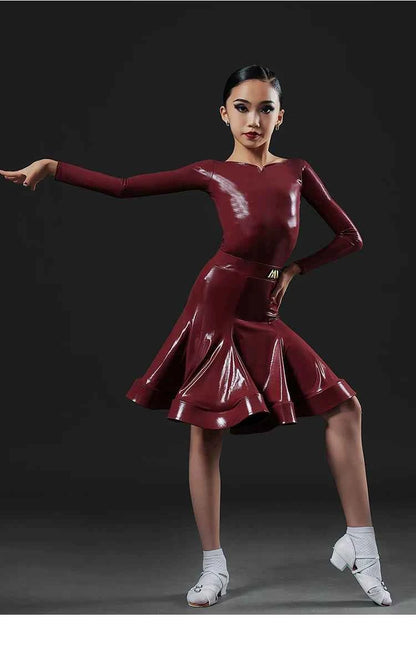 MLX.8981 high-end children's Latin dance costume competition grading regulations, tailor-made dance costumes