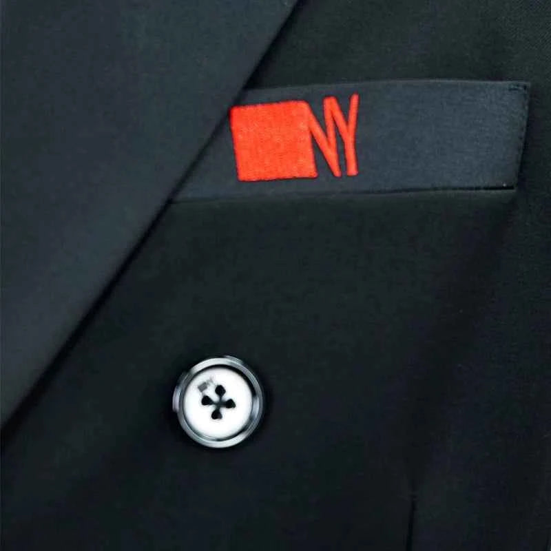 NY Fashion Gun Collar Double-breasted Modern Dance Vest Men's Ballroom Dance Practice Suit Top Waltz Suit 24123S