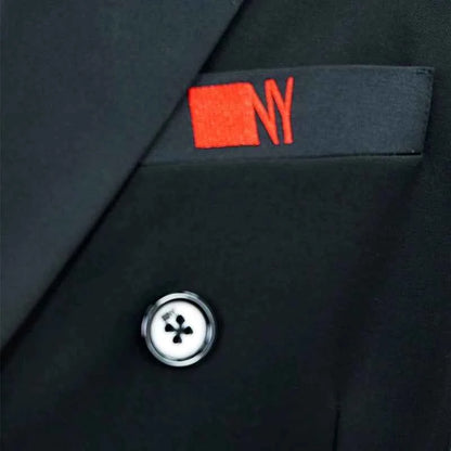 NY Fashion Gun Collar Double-breasted Modern Dance Vest Men's Ballroom Dance Practice Suit Top Waltz Suit 24123S