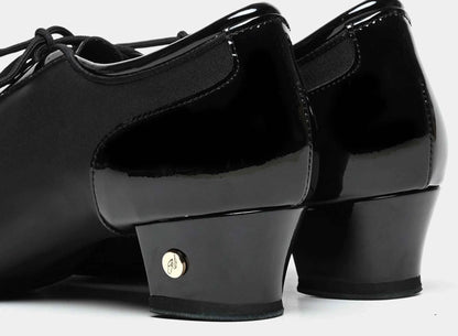 Aba genuine Latin dance shoes professional adult men's leather soft-soled dance shoes middle heel national standard practice dance shoes