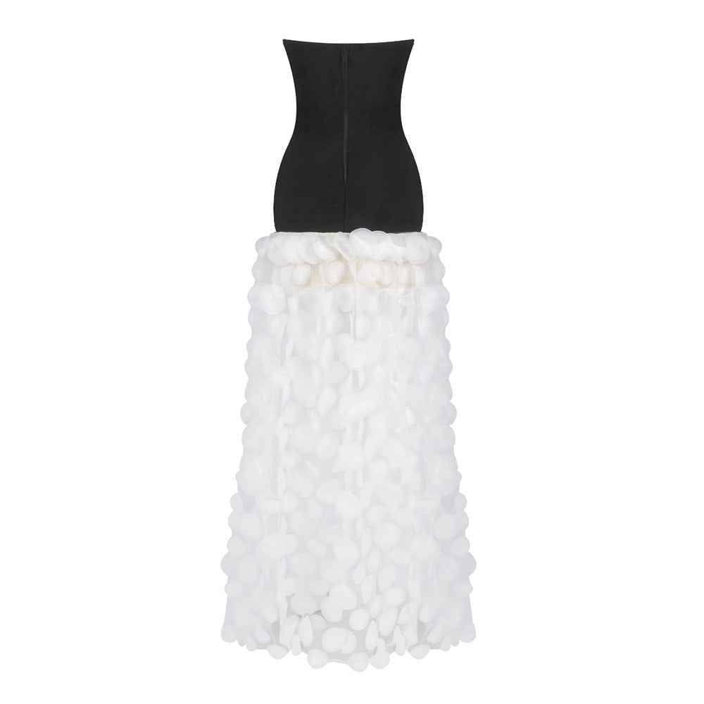 BD2627 floral long skirt