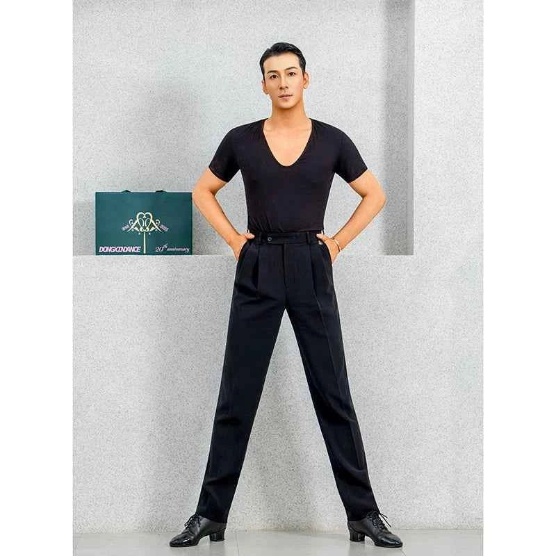 DONGXIN Men's Latin Dance Professional Dancer Trousers NK786