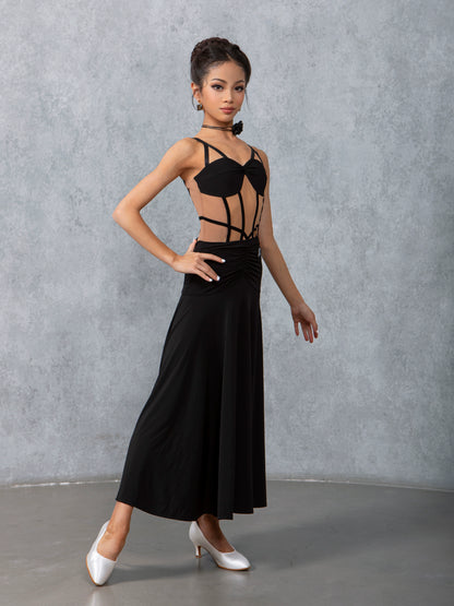 TID children's ballroom dance dress new ballroom dance waltz swing skirt special national ballroom dance watch performance uniform