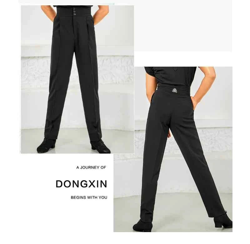 DONGXIN men's pants breasted waist seal three-dimensional elastic trousers NK670