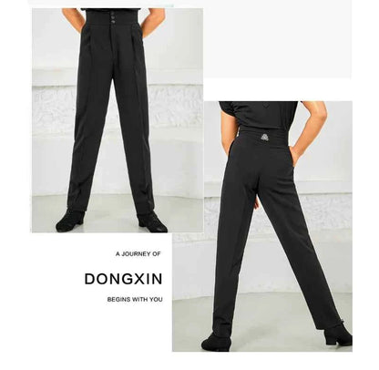 DONGXIN men's pants breasted waist seal three-dimensional elastic trousers NK670