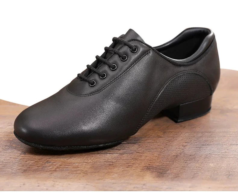 DRH-301 Men's Adult  Ballroom Dance Shoes Leather Waltz Dance Shoes