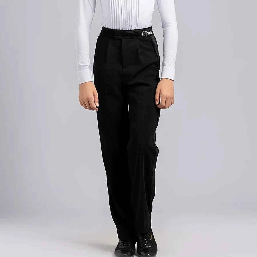 G.DANCE Latin dance boys and children high waist dance training table performance uniform trousers