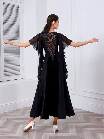 TID female waltz ballroom dance dress national ballroom dance practice suit D030