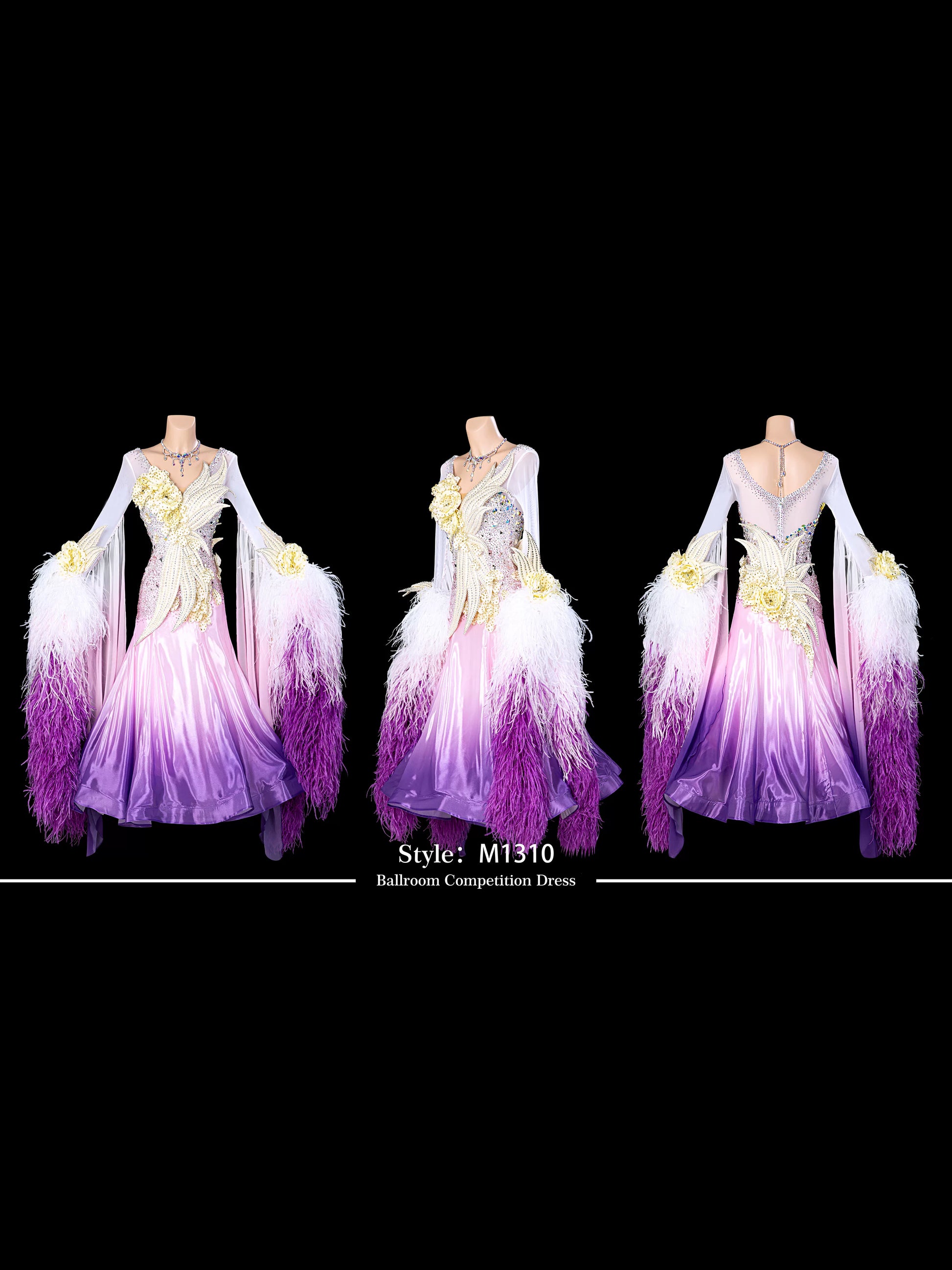TID M1310 women's ballroom dance dress ballroom dance professional competition costume - Mine·Jas