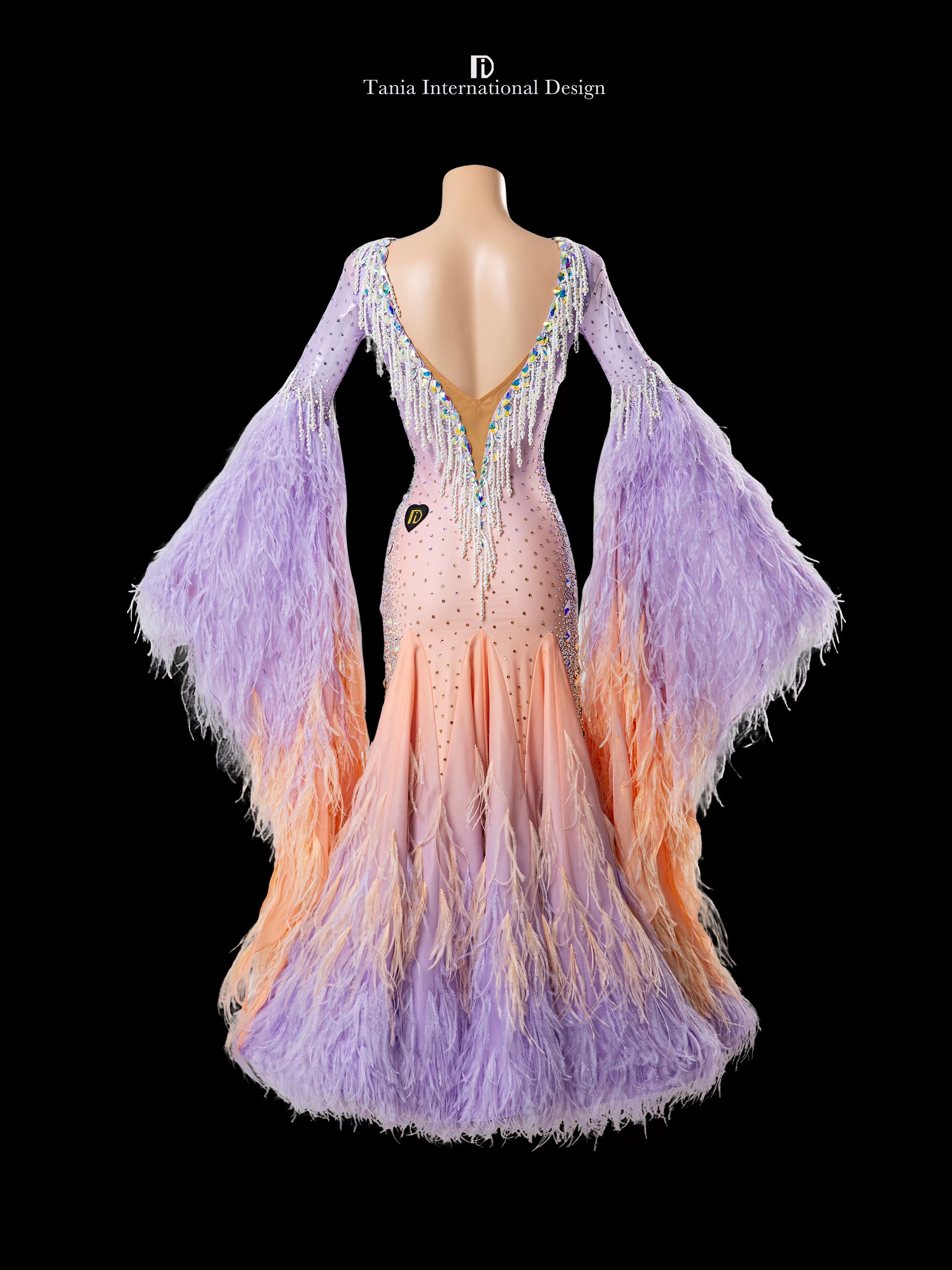 TID M1315 women's ballroom dance dress ballroom dance professional competition costume - Mine·Jas