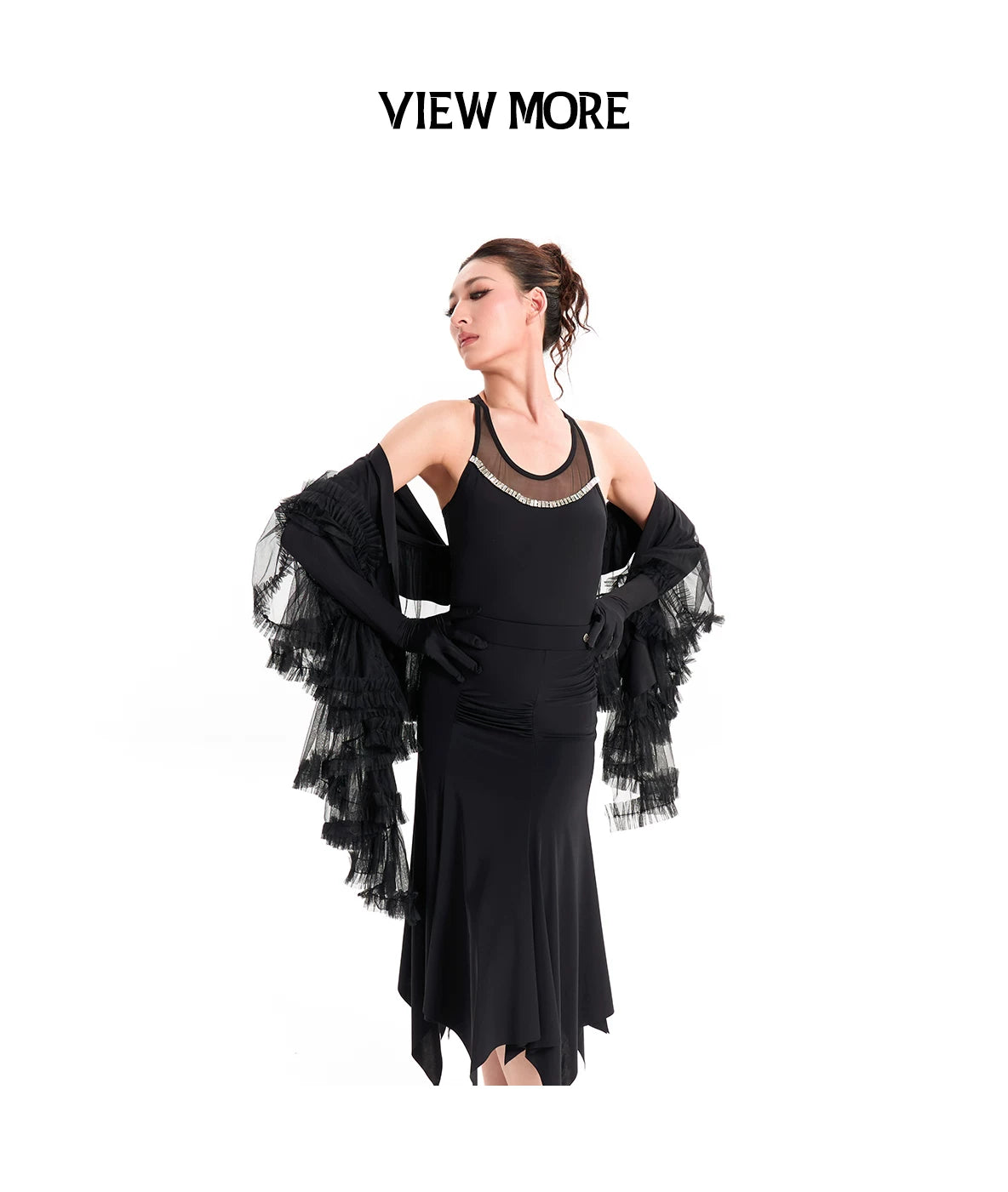 DUYQ "Mountain Awakening Rain Modern" 010 Diamond I-shaped Vest Top National Standard Women's Modern Dance Practice Suit
