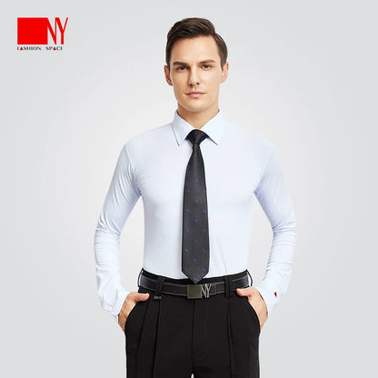 NY Fashion Men's Competition Shirt Dance Top Practice Ballroom Dance Tango Shirt 21113C - Mine·Jas