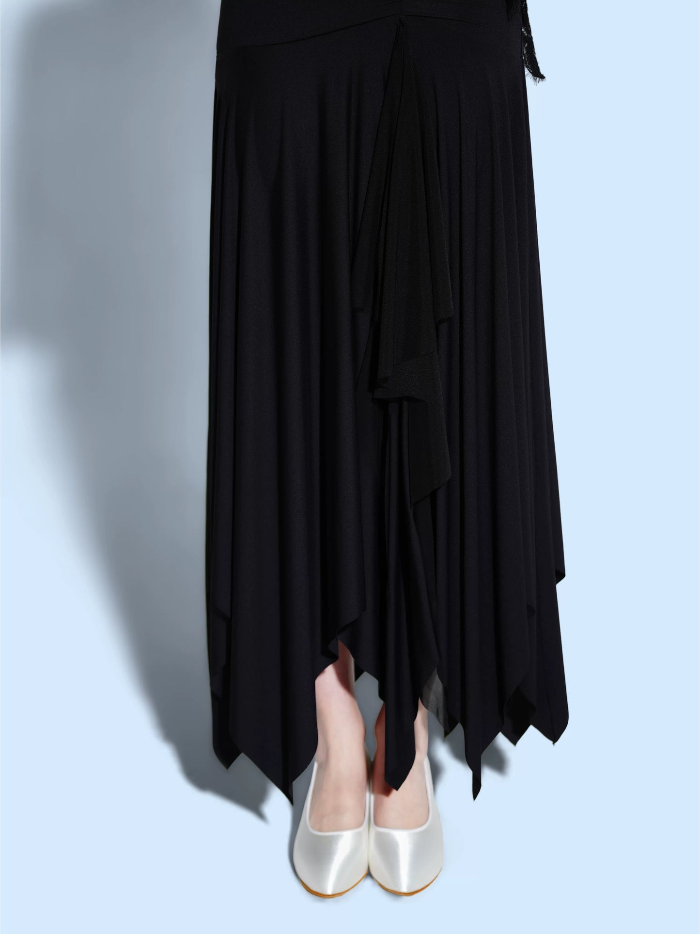 TID new lace floating sleeve one-piece top high-end social dance national standard swing skirt  B072/S044