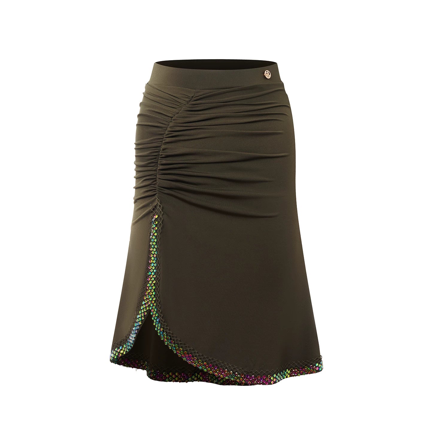 DUYQ "Green Limited" 005 streamer tube top national standard women's Latin dance practice clothes professional new products