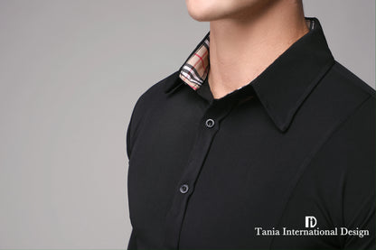TID.A004 Premium Ballroom Dance Top New High-end Men's 2023 New Shirt Latin Dance Suit Shirt Top