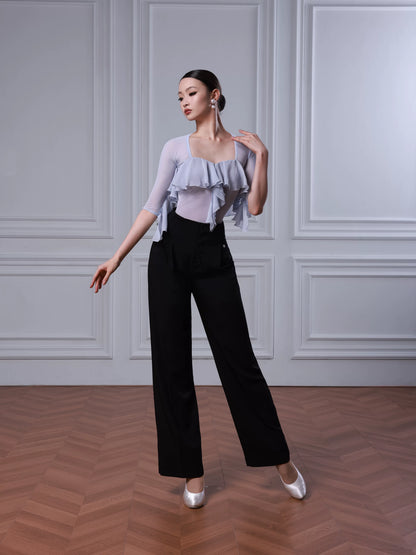 TID women's top high-end floating sleeve dance suit professional ballroom dance practice clothing B086/M001