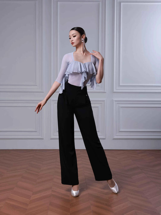 TID women's top high-end floating sleeve dance suit professional ballroom dance practice clothing B086/M001