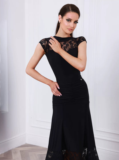 TID female ballroom dance skirt and top national standard practice suit B058/S037