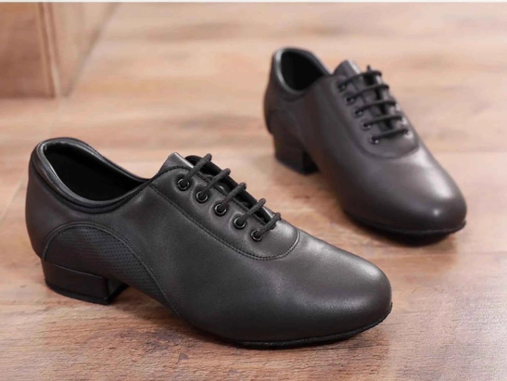 DRH-301 Men's Adult  Ballroom Dance Shoes Leather Waltz Dance Shoes